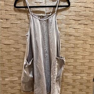 Easel Los Angeles Tank Mineral Wash Baggy Short Cotton Romper Size Small